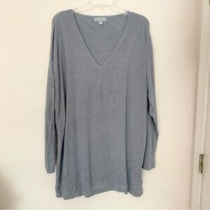 Barefoot Dreams CozyChic Lite V-Neck Seamed Pullover